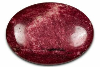 Vibrant Polished Thulite Stone - Trondheim, Norway #343918