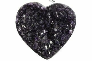 Dark Purple Amethyst Heart - Uruguay #343721
