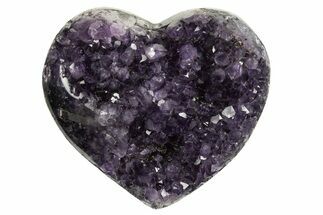 Dark Purple Amethyst Heart - Uruguay #343728