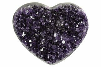 Dark Purple Amethyst Heart - Uruguay #343732