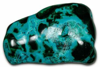 Vibrant Polished Malachite with Chrysocolla - DR Congo #336838