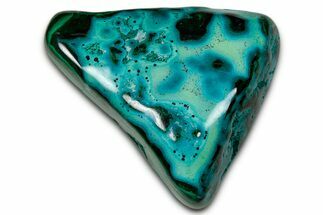 Vibrant Polished Malachite with Chrysocolla - DR Congo #336855