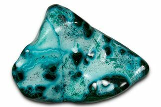 Vibrant Polished Malachite with Chrysocolla - DR Congo #336894
