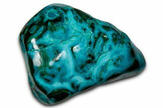 Vibrant Polished Malachite with Chrysocolla - DR Congo #336897