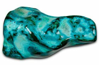 Vibrant Polished Malachite with Chrysocolla - DR Congo #336903