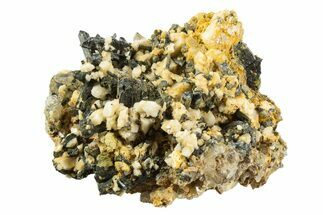 Aegirine and Smoky Quartz Crystals with Feldspar - Malawi #326659