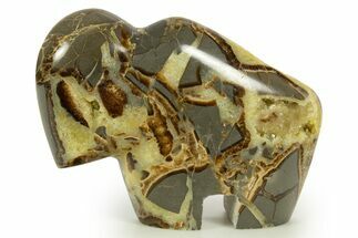 Calcite-Filled Polished Septarian Bison - Utah #344819