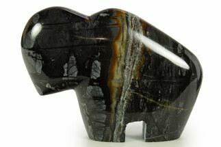 Polished Picasso Marble Bison - Utah #344814