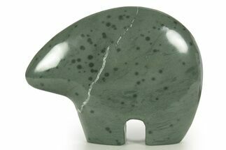 Carved Spotted Siltstone Zuni Bear - Philippines #344924