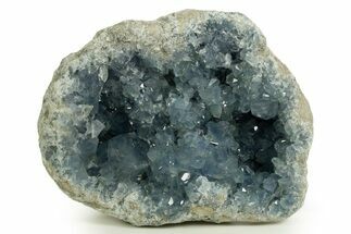 Sparkly, SKy-Blue Celestine (Celestite) Geode - Madagascar #344717