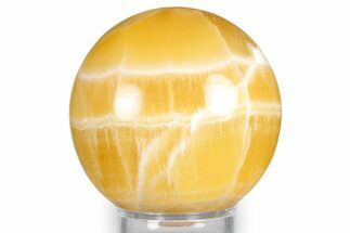 Polished Honeycomb Calcite Sphere - Utah #344837