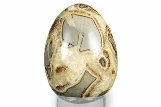 Calcite Crystal Filled Septarian Egg - Utah #344839