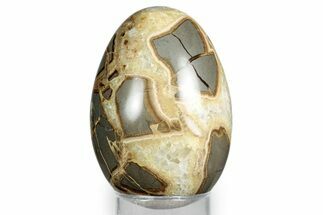 Calcite Crystal Filled Septarian Egg - Utah #344843