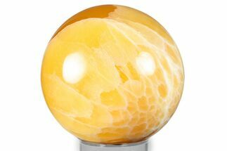 Polished Honeycomb Calcite Sphere - Utah #344850