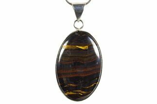 Beautiful Tiger Iron Pendant - Billion Years Old #345353