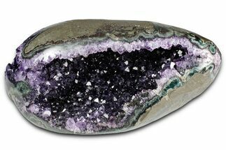 Sparkly Deep-Purple Amethyst Geode - Uruguay #345969