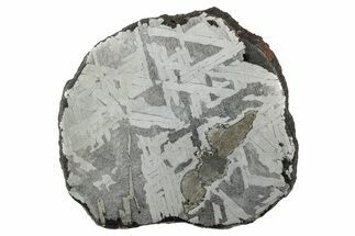 Etched Toluca Iron Meteorite ( g) Slice - Mexico #346492