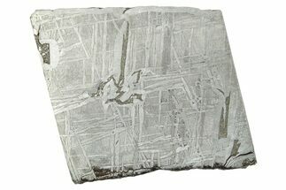 Etched Saint-Aubin Iron Meteorite Slice ( g) - France #346519