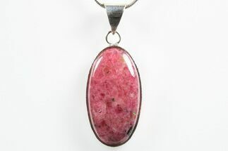 Polished Rhodonite Pendant (Necklace) #346233