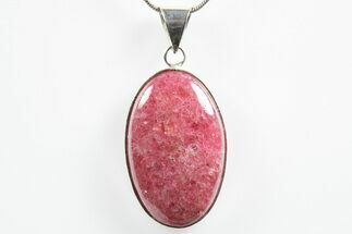 Polished Rhodonite Pendant (Necklace) #346237