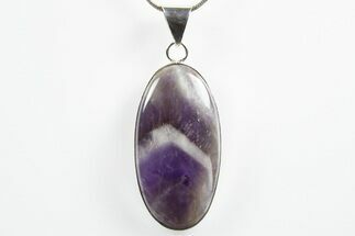 Chevron Amethyst Pendant (Necklace) #346354