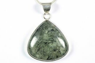Epidote In Prehnite Pendant (Necklace) #346418