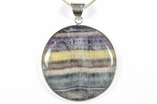 Banded Fluorite Pendant (Necklace) #346513