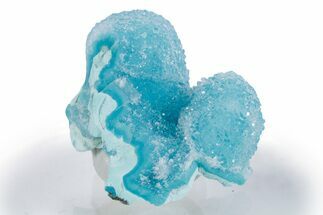 Sparkling Druzy Quartz on Chrysocolla - DR Congo #347481