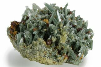 Chlorite Included Quartz Crystals with Pyrite - Peru #347807