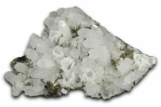 Gleaming Pyrite Crystals with Sphalerite and Quartz - Peru #347623