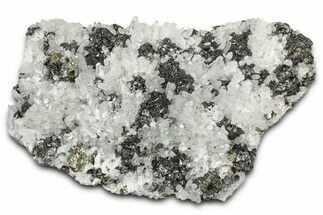 Shining Sphalerite & Pyrite Crystals on Needle-Like Quartz - Peru #347635