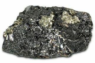 Pyrite Crystals on Shimmering Sphalerite - Peru #347647