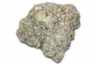 Stilbite Crystals and Micro Apophyllite on Heulandite - India #348345