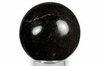 Polished Dark Smoky Quartz Sphere - Madagascar #348236