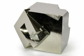 Shiny, Natural Pyrite Cube Cluster - Navajun, Spain #347318