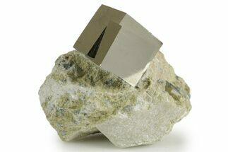 Two Natural Pyrite Cubes In Rock - Navajun, Spain #337881