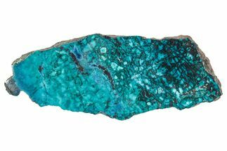 Vibrant Chrysocolla and Shattuckite Section - Mexico #348770