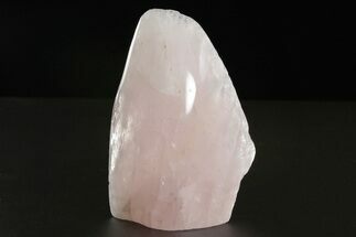 Free-Standing, Polished Rose Quartz - Single Side Polished #341759