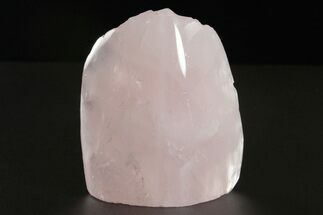 Free-Standing, Polished Rose Quartz - Single Side Polished #341761