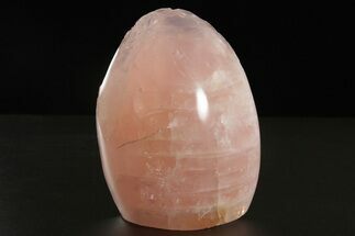 Free-Standing, Polished Rose Quartz - Single Side Polished #341776