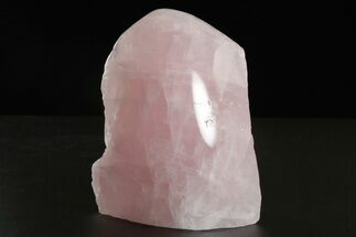 Free-Standing, Polished Rose Quartz - Single Side Polished #341777