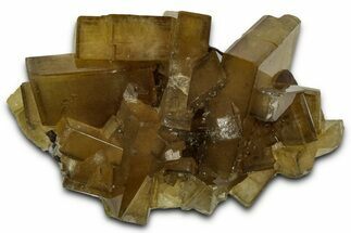 Golden Barite Crystals On Purple Fluorite - Xiefang Mine, China #350744