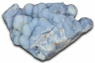 Sparkly Blue Chalcedony Pseudomorph After Anhydrite - Peru #350760