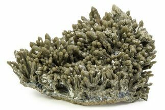 Vitreous Hedenbergite Included Quartz Crystal Cluster - Mongolia #350815