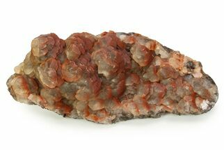 Hematite Included Bi-Colored Calcite Crystal Cluster - China #350846