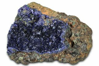 Sparkling Azurite Crystals on Matrix - China #350783