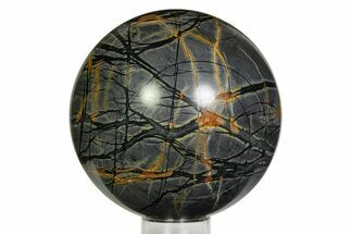 Polished Picasso Marble Sphere - Utah #351387