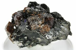 Fluorescent Zircon Crystals in Biotite Schist - Norway #351540