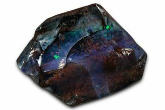 Colorful Polished Boulder Opal Specimen - Queensland, Australia #351851