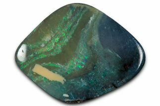 Colorful Polished Boulder Opal Specimen - Queensland, Australia #351852